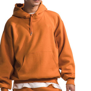 ชุดเสื้อมีฮู้ดและกางเกงขาสั้นสองชิ้นสำหรับผู้ชายชุดเสื้อผ้าสำหรับทั้งชายและหญิงแขนยาวเข่ายาวแบบเรียบโลโก้ที่กำหนดเอง - Product Image 3