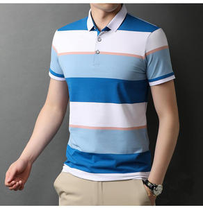 T-shirts polo en coton polyester uniformes de haute qualité polos avec logo pour hommes personnalisés polo de golf pour vêtements décontractés et d'affaires - Product Image 3