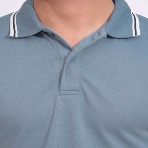 Camisa Clásica de Hombre, Gris, 100% Algodón, Tejida, Corte Ajustado, Manga Corta, Secado Rápido, Informal de Negocios, Deportiva, Uniforme, Lisa - Product Image 2
