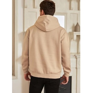 Bangladesh hizo 100% algodón hombres pulóver con capucha cómoda manga larga hombro pendiente cuello estampado forrado más opciones de tamaño - Product Image 5