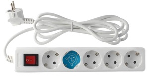 Presa multipla serie Standard con 5 prese e interruttore, 3 metri (GSC 0000021) - Product Image 1