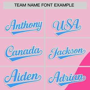 Sweat-shirt à capuche personnalisé avec fermeture éclair, couleur rose clair, bloc de couleur, logo du nom de l'équipe, numéro, vêtements de sport athlétiques, école, cheerleading - Product Image 3