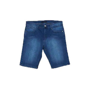 Pantalones Cortos de Mezclilla para Hombre, Cintura Media, Cierre de Botones, Color Sólido, Estilo Casual, 100% Algodón Tejido, Transpirable, con Bolsillos - Product Image 4