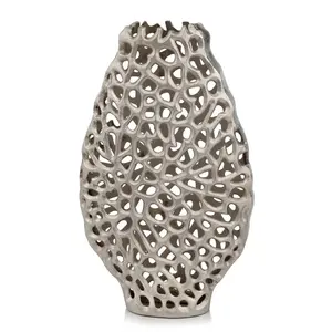 Jarrón Alto para Flores de Diseño Art Deco de Alta Calidad, Modelo White Royals FV23, Decoración para el Hogar, Opciones Personalizables, Recién Llegado - Product Image 4