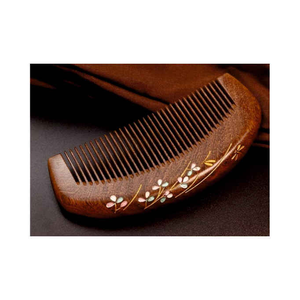 Peine de Madera para Desenredar el Cabello al Mejor Precio al por Mayor, Peine de Madera de Neem de Alta Calidad para Uso Doméstico, Peine de Bolsillo Pequeño con Acabado Natural - Product Image 3