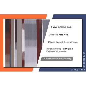 พรมผ้าคอตตอนเนื้อนุ่มทนทานงานทอมือตกแต่งบ้านพรมแอบสแตรกพรมปูพื้นห้องนั่งเล่นห้องนอนสำนักงานเป็นมิตรต่อสิ่งแวดล้อม - Product Image 6