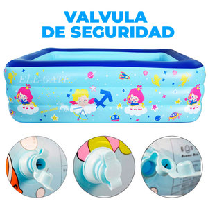 Piscina Gonfiabile Familiare 210*135*55 cm, Categoria Prodotti per Divertimento Acquatico - Product Image 5