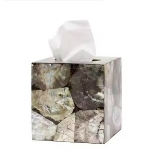 Artisanat indien de qualité supérieure Incrustation d'os moderne Serviette/Boîte à mouchoirs Décoration de vaisselle Idéal pour la maison, les hôtels et les restaurants - Product Image 2