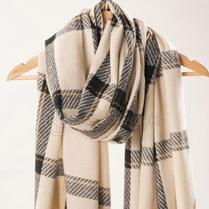 Winter Season Fashion Polyester Breathable Lightweight Long Shawl High Quality Women Decorative <b>Scarf</b> for Casual Formal Wear - Product Image 4