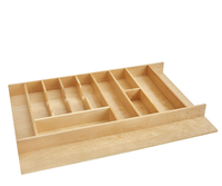 Tiroirs coulissants simples en bois brut de haute qualité pour armoires de cuisine - Solution d'organisation intelligente pour la vaisselle