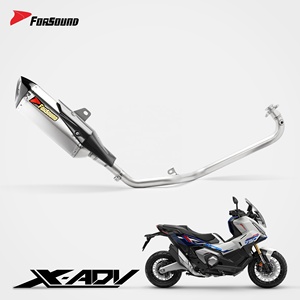 Sistema de Escape para Motocicleta al por Mayor de Fábrica Forsound, Sección Trasera y Sección Central Delantera para Scooter <span class=keywords><strong>Honda</strong></span> XDADV750 - Product Image 1