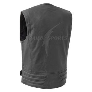 Fashion Wear 2025 gilets en cuir respirant personnalisé bonne qualité Top Design gilet en cuir - Product Image 4
