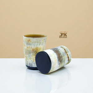 Natural Authentic Buffalo Horn Glass Handcrafted Drinking <b>Cup</b> Perfect for Beer Whiskey Wine Juice and Daily Drinks - Product Image 4