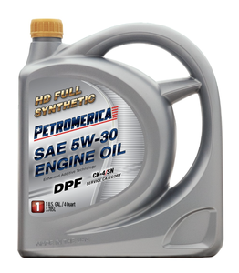 Petromerica HD Full Synthetic Anti-Wear DPF SAE <b>5W</b>-<b>30</b> Automotive Lubricant Engine <b>Oil</b> 3 Pack 5 Quart - Product Image 1