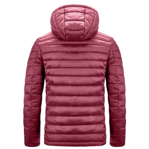 แจ็กเก็ตขนเป็ดน้ำหนักเบาของผู้ชายเสื้อฮู้ดระบายอากาศกันน้ำสีพื้นไซส์ใหญ่พิเศษสำหรับ2026ฤดูหนาว - Product Image 4