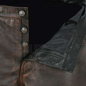 Pantalon en cuir classique pour homme, cuir de haute qualité, durable, doux, coupe confortable pour un usage quotidien - Product Image 5