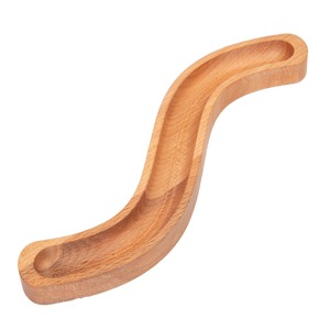 ถาดไม้รูปปลาทำด้วยมือมีสองช่องถาดไม้ที่เป็นมิตรกับสิ่งแวดล้อมถาดเสิร์ฟสำหรับขนมและผลไม้ - Product Image 5