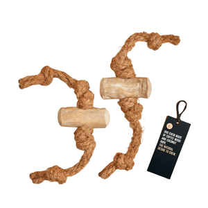 Jouet à mâcher pour chien en bois de café et corde de coco - Un jouet durable pour chien - Product Image 1