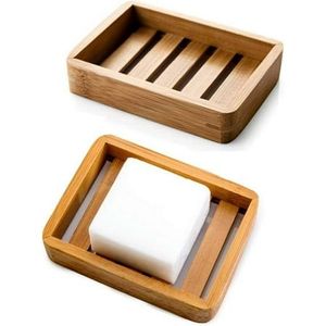 Plateau en bambou hygiénique, support durable en bois pour porte-savon, pour salle de bain, restaurant, toilettes - Ensembles de salle de bain de qualité - Spécial Ramadan - Product Image 1
