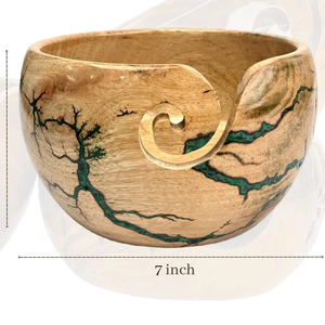 Handcrafted Rosewood Personalized Wooden Yarn Bowl Handcrafted Knitting Crochet Bowl For gifting - Product Image 1