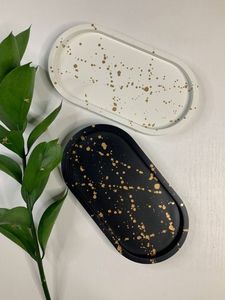 Ensemble de moules de plateau en résine 1Pc avec 4 moules de dessous de verre et 2 poignées en argent modèle fait main pour la décoration de la maison de bricolage - Product Image 2