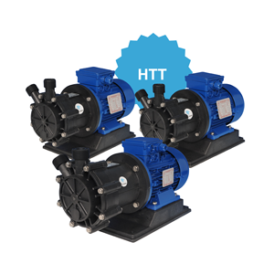 Modelli di pompe a turbina magnetiche italiane di alta qualità HTT 2000, HTT 3000 e HTT 5000 in PP PVDF per pompe dell'acqua per la movimentazione degli acidi - Product Image 1