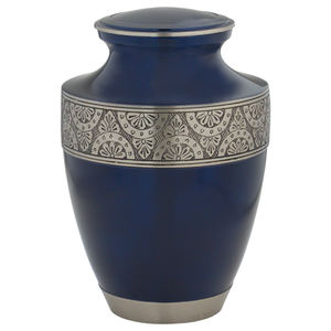 Urne de crémation contemporaine pratique en laiton pour adultes Cercueil de rangement des cendres en métal à large bande pour les funérailles commémoratives ou comme souvenirs - Product Image 6