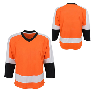 Jersey de Hockey sobre Hielo Personalizado de Manga Larga de Alta Calidad, Ropa Deportiva Holgada para Adultos, Servicio OEM, Nombre del Equipo, Sublimación 100% - Product Image 6