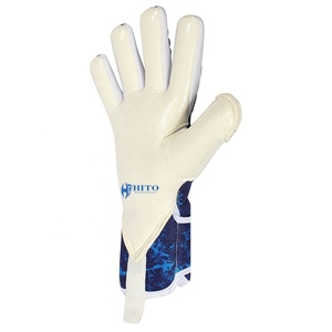 Gants de gardien de but en vente chaude, contact de la paume avant en latex, dos en latex, impression par sublimation et injection de silicone, rouleau négatif, personnalisé - Product Image 4