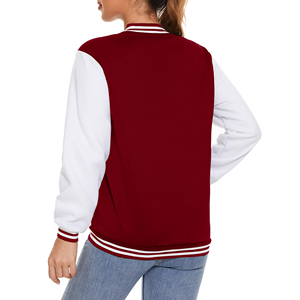 Nuevas chaquetas universitarias para mujer al por mayor, chaqueta cómoda de diseño elegante, chaqueta con logotipo bordado por encargo, chaqueta con letras para mujer - Product Image 2