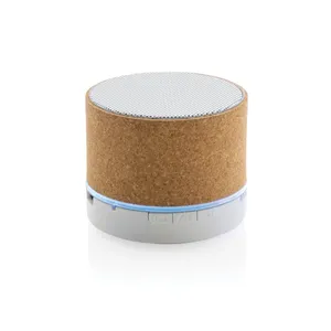 Haut-parleur sans fil 3W Cork, gadgets promotionnels durables avec port USB - Product Image 1