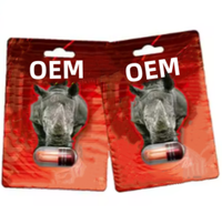 Carte 3D Red Rhino de conception variée pour pilules en poudre de la série 69, nouveau style 3D 5D lenticulaire 2019