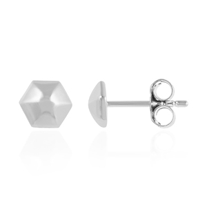 Pendientes de tuerca lisos de Plata de Ley 925 para mujer de alta calidad, chapado en oro clásico, regalo de joyería de aniversario de boda a la moda - Product Image 3