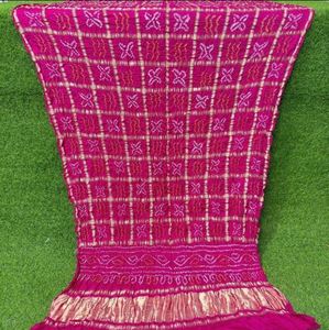 Luxury Festive Pure Gajji Silk Ghatchola Dupatta Designer Wedding Guest Pure Gajji Silk Bandhani Ghatchola Dupatta - Product Image 6