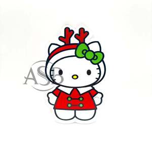 Tuile à cils en acrylique en forme de chat pour Noël, impression de logo personnalisée, tuile à cils en forme de chat, vente en gros, personnalisable - Product Image 6