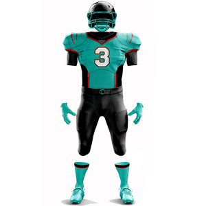 Uniforme de football américain pour hommes, Logo personnalisé 100% Polyester - Product Image 1