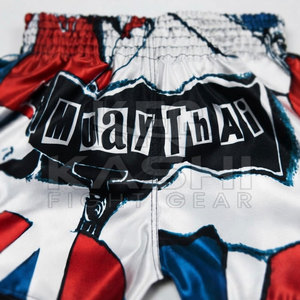 Pantalones Cortos de Muay Thai de Alta Calidad con Tela de Poliéster/Nailon, Transpirables y Ligeros para Entrenamiento de Combate, Gimnasio, Ejercicio y Práctica Deportiva - Product Image 5