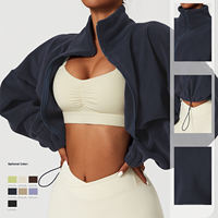Veste de sport de plein air bon marché de qualité supérieure femmes Yoga entraînement Fitness Gym lâche en peluche chaud décontracté grande taille sport