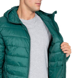 Chaqueta acolchada con capucha personalizada para hombre, chaqueta de color verde marino, a la venta, a precio asequible, de Sportar Internacional, superventas - Product Image 5