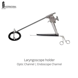 Ensemble de laryngoscopie manuelle de qualité supérieure, instruments chirurgicaux rigides en acier inoxydable, directement de l'usine, base ORL, fibre optique - Product Image 4