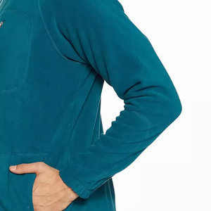 Veste d'hiver à capuche chaude en polaire Homme Coupe-vent d'extérieur en coton Taille Plus Col montant Logo avant - Product Image 5