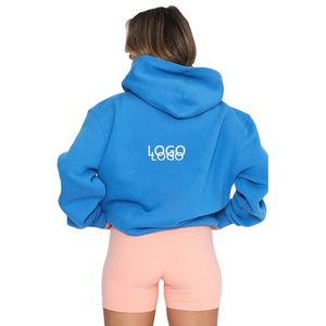 Manufacturers Custom Winter Knitted Polyester / Cotton Heavyweight Fleece Sweatshirt Plus Size Plain <b>Pullover</b> <b>Women</b> Hoodies - Product Image 6