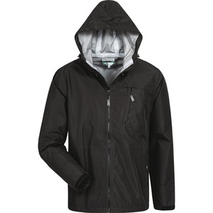 Pattani L Black <b>Raincoat</b>-Waterproof Jacket for <b>Men</b> - Product Image 1