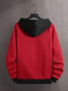 Sudadera con capucha de algodón 100% de alta calidad Unisex, sudaderas con capucha de entrenamiento de costura creativa para hombre, estampado bordado para invierno 2025 - Product Image 2