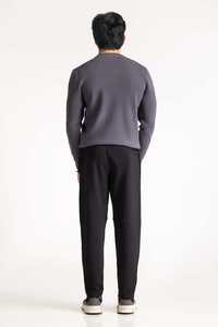 เสื้อสเวตเชิ้ตโอเวอร์ไซส์สไตล์สตรีทแวร์สำหรับผู้ชายและผู้หญิง ผ้าทอพิมพ์ลาย ดีไซน์ลำลองใส่ได้ทุกวัน - Product Image 4