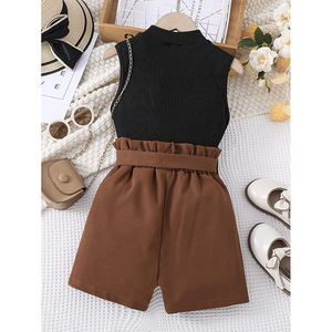 Short de survêtement d'été pour filles, vêtements décontractés, fabricant, ensemble de détente court d'été pour filles, t-shirt surdimensionné - Product Image 2