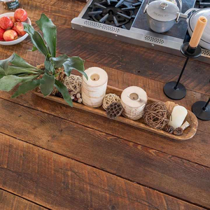 Bol à pâte en bois naturel personnalisé de meilleure qualité pour bougies Bol en bois sculpté à la main Style fermier Autres bougeoirs Pots à bougies - Product Image 5