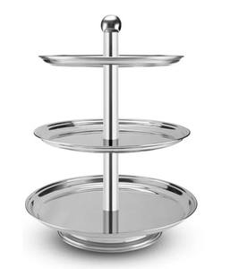 Soporte decorativo de pastel de Metal negro para cumpleaños, boda, fiesta, postre, mesa, cocina o bandeja de exhibición de panadería - Product Image 3