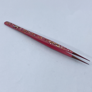 Pinzas para pestañas de acero inoxidable de calidad fina, pinzas para pestañas rectas y curvas, suministros para extensiones de pestañas - Product Image 5