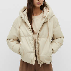 แจ็กเก็ตหนังบุกันหนาวแบบพองสำหรับผู้หญิงเสื้อแจ็คเก็ตบุนวมสำหรับใส่ได้ทั้งผู้ชายและผู้หญิงโลโก้ได้ตามต้องการ - Product Image 3